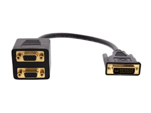 One DVI To 2 VGA Adabter