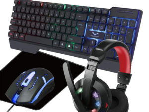 Gaming Set KM6, 4 in 1, keyboard, mouse, pad, headphones, WESDAR