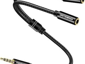 AUX splitter 1male To 2 Female