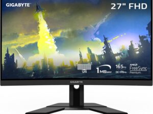 Monitor : Gigabyte G27fca - 27inch - 165Hz - 1ms - FHD - Curved