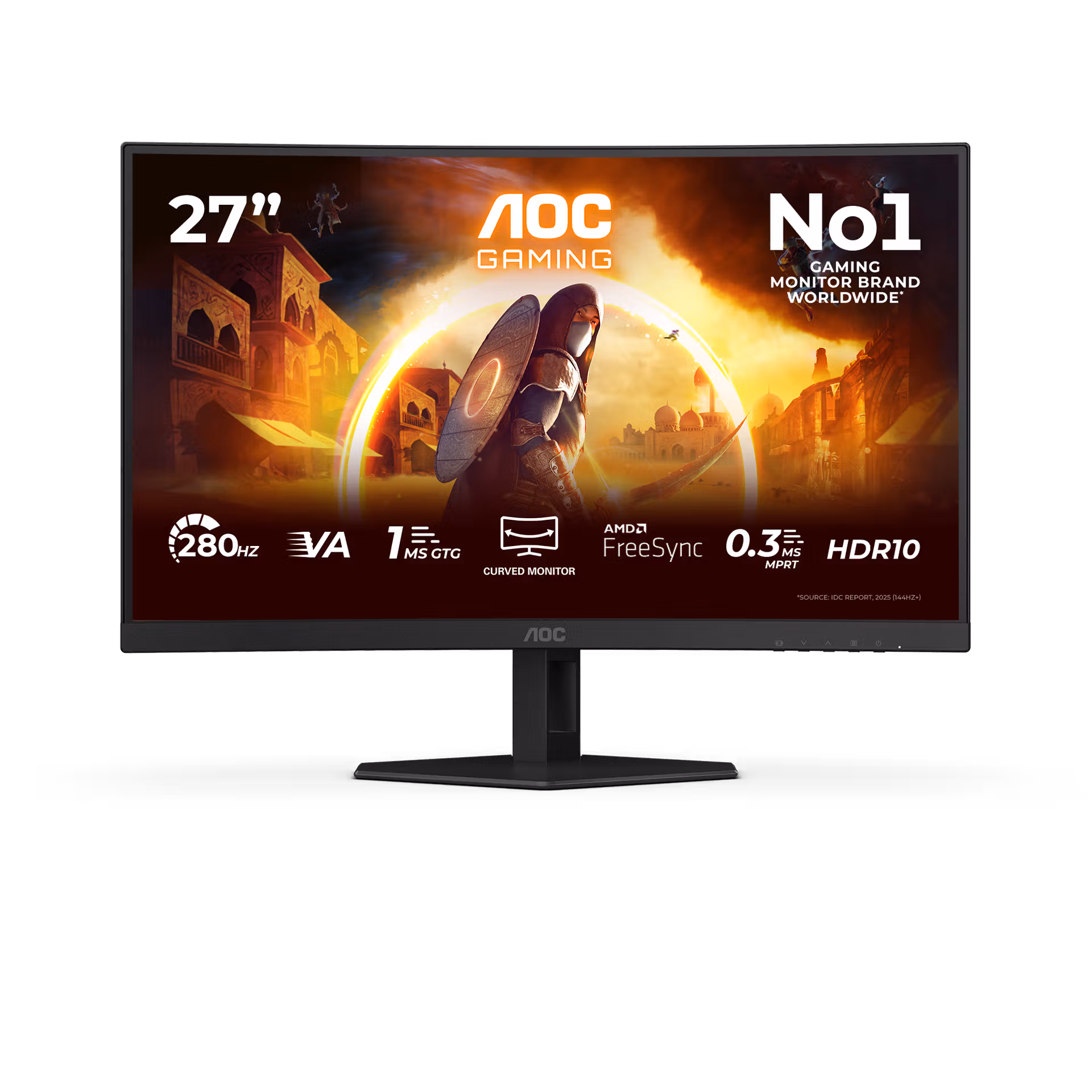 Monitor : AOC C27g4zxe - 27inch - 280hz - 0,3ms - FHD - Flat